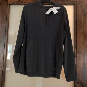 NWT Abercrombie men long sleeve blouse with hoodie size Small